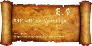 Révész Vaszilia névjegykártya